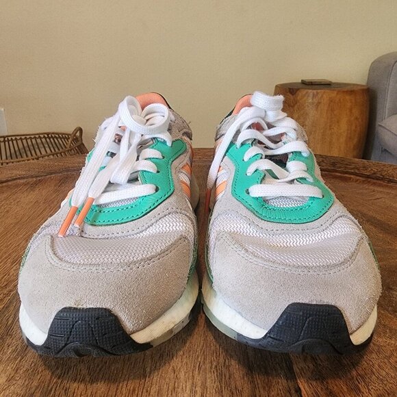 Adidas Tresc Run J Sneakers Shoes White Bliss Coral EF7650 Men's 6 / Women’s 7.5 - Picture 9 of 12